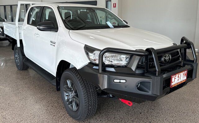 Used Toyota Hilux GUN126R SR Double Cab Winnellie, 2023 Toyota Hilux GUN126R SR Double Cab White 6 Speed Sports Automatic Cab Chassis