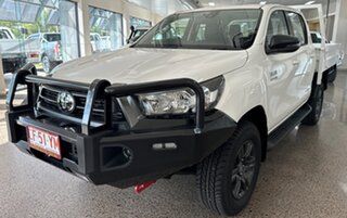 2023 Toyota Hilux GUN126R SR Double Cab White 6 Speed Sports Automatic Cab Chassis