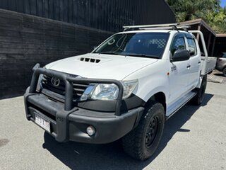 2014 Toyota Hilux KUN26R MY14 SR Double Cab White 5 Speed Automatic Utility