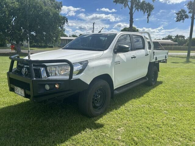 Pre-Owned Toyota Hilux GUN126R MY19 SR (4x4) Emerald, 2019 Toyota Hilux GUN126R MY19 SR (4x4) White 6 Speed Automatic Double Cab Chassis