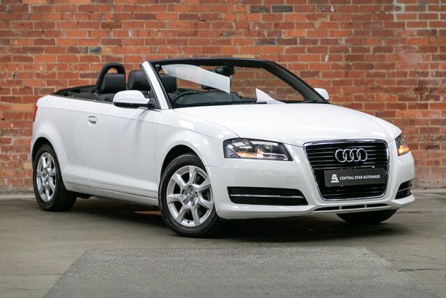 Used Audi A3 8P MY10 TFSI S Tronic Attraction Mulgrave, 2010 Audi A3 8P MY10 TFSI S Tronic Attraction White 7 Speed Sports Automatic Dual Clutch Convertible
