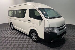 2018 Toyota HiAce KDH223R Commuter High Roof Super LWB French Vanilla 4 speed Automatic Bus.