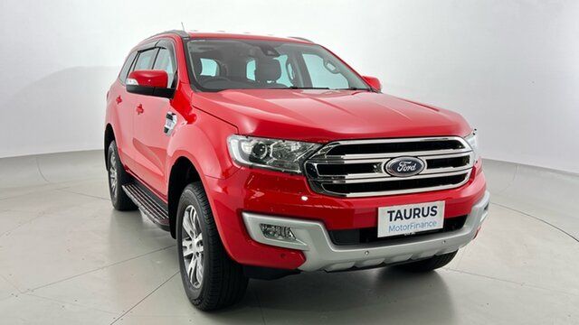 Pre-Loved Ford Everest UA Trend Essendon Fields, 2016 Ford Everest UA Trend Red 6 Speed Sports Automatic SUV