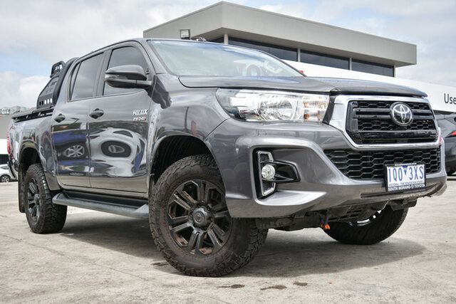 Pre-Owned Toyota Hilux GUN126R SR Double Cab Preston, 2019 Toyota Hilux GUN126R SR Double Cab Graphite 6 Speed Sports Automatic Utility
