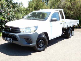 2022 Toyota Hilux TGN121R Workmate (4x2) White 6 Speed Automatic Cab Chassis