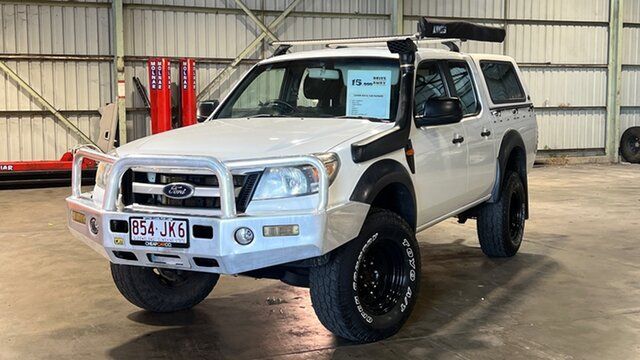 Used Ford Ranger PK XL Crew Cab Rocklea, 2009 Ford Ranger PK XL Crew Cab White 5 Speed Manual Utility