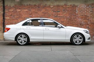 2013 Mercedes-Benz C-Class W204 MY13 C200 7G-Tronic + Polar White 7 Speed Sports Automatic Sedan
