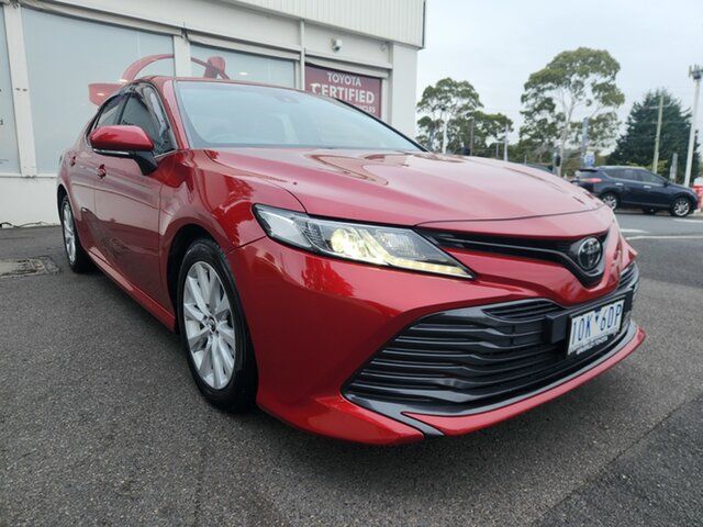 Pre-Owned Toyota Camry ASV70R Ascent Ferntree Gully, 2018 Toyota Camry ASV70R Ascent Feverish Red 6 Speed Sports Automatic Sedan