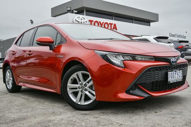 Pre-Owned Toyota Corolla ZWE211R Ascent Sport E-CVT Hybrid Preston, 2018 Toyota Corolla ZWE211R Ascent Sport E-CVT Hybrid Volcanic Red 10 Speed Constant Variable