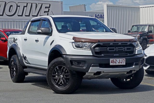 Used Ford Ranger PX MkIII 2019.00MY Raptor Springwood, 2019 Ford Ranger PX MkIII 2019.00MY Raptor White 10 Speed Sports Automatic Double Cab Pick Up