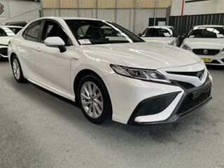 2021 Toyota Camry Axvh70R Ascent Sport Hybrid White Continuous Variable Sedan