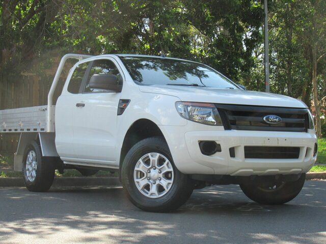 Used Ford Ranger PX MkII XL Hi-Rider Slacks Creek, 2015 Ford Ranger PX MkII XL Hi-Rider White 6 Speed Sports Automatic Cab Chassis