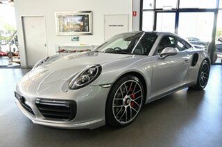 2015 Porsche 911 991 II MY17 Turbo PDK AWD Silver 7 Speed Sports Automatic Dual Clutch Coupe