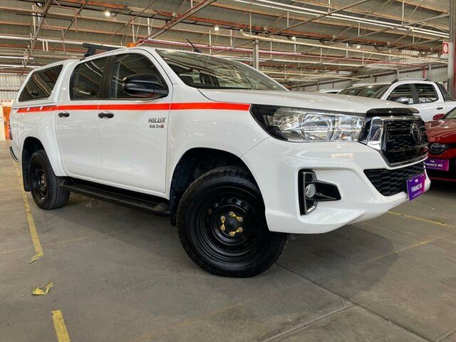 Used Toyota Hilux GUN126R SR Double Cab Hillcrest, 2019 Toyota Hilux GUN126R SR Double Cab White 6 Speed Sports Automatic Utility