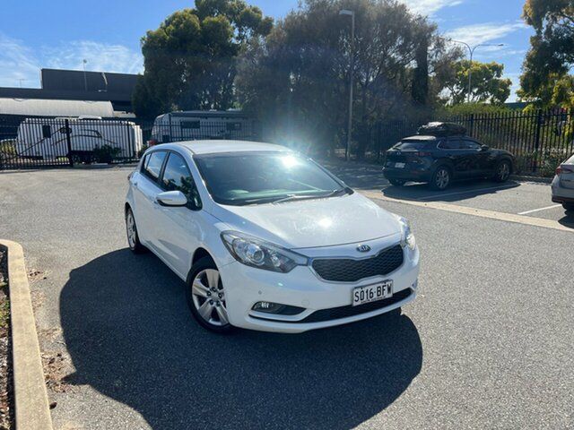 Used Kia Cerato YD MY15 S Mile End, 2015 Kia Cerato YD MY15 S White 6 Speed Sports Automatic Hatchback