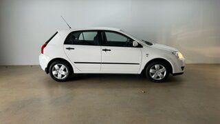 2006 Toyota Corolla ZZE122R Ascent Seca White 4 Speed Automatic Hatchback.