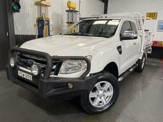 2014 Ford Ranger PX XLT 3.2 (4x4) White 6 Speed Automatic Super Cab Utility.