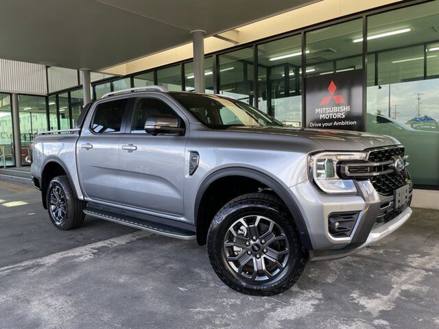 Used Ford Ranger PY 2023.50MY Wildtrak Cairns, 2023 Ford Ranger PY 2023.50MY Wildtrak Silver 10 Speed Sports Automatic Double Cab Pick Up