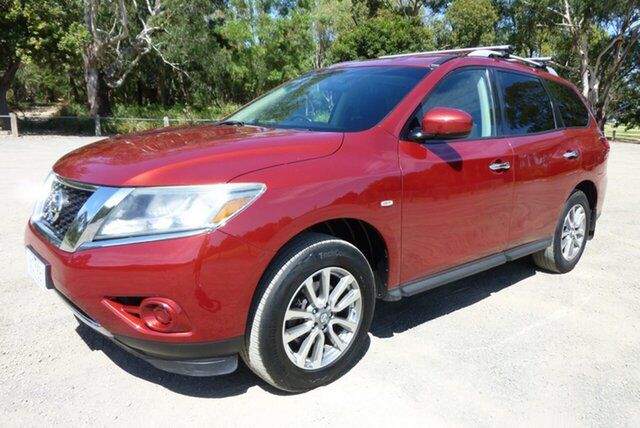 Used Nissan Pathfinder R52 MY14 ST X-tronic 2WD Cheltenham, 2014 Nissan Pathfinder R52 MY14 ST X-tronic 2WD Burgundy 1 Speed Constant Variable Wagon