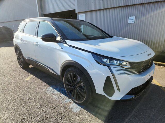 Demo Peugeot 5008 P87 MY23 GT Sport Cardiff, 2023 Peugeot 5008 P87 MY23 GT Sport Pearl White 8 Speed Automatic Wagon