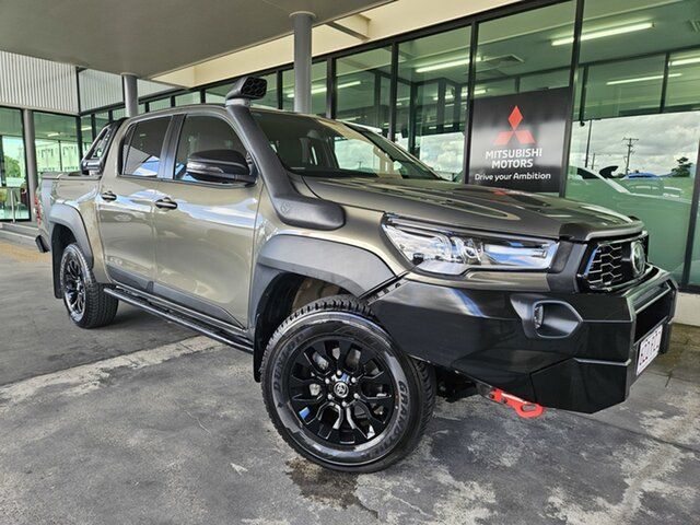 Used Toyota Hilux GUN126R Rugged X Double Cab Cairns, 2022 Toyota Hilux GUN126R Rugged X Double Cab Bronze 6 Speed Sports Automatic Utility