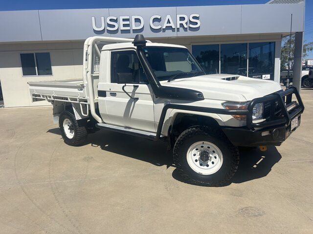 Used Toyota Landcruiser VDJ79R Workmate Moree, 2019 Toyota Landcruiser VDJ79R Workmate White 5 Speed Manual Cab Chassis
