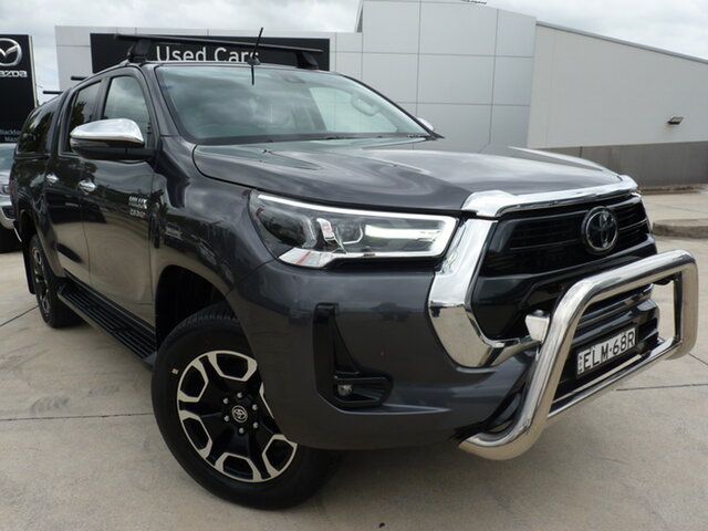 Pre-Owned Toyota Hilux GUN126R SR5 Double Cab Blacktown, 2020 Toyota Hilux GUN126R SR5 Double Cab Graphite 6 Speed Sports Automatic Utility