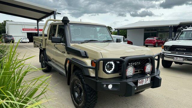 Used Toyota Landcruiser Vdjl79R GXL Double Cab Beaudesert, 2023 Toyota Landcruiser Vdjl79R GXL Double Cab Gold 5 Speed Manual Cab Chassis