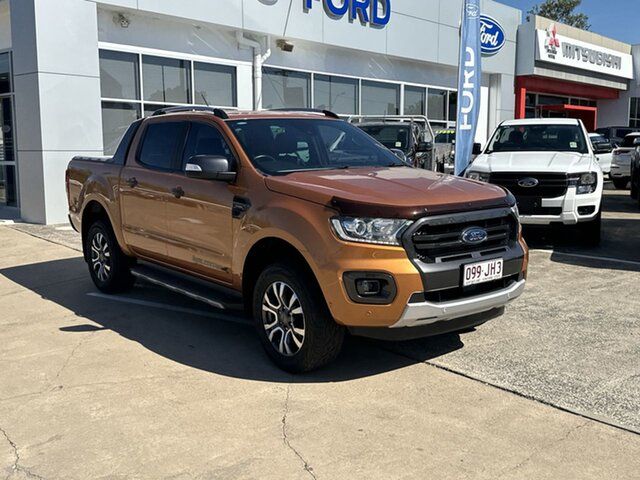 Used Ford Ranger PX MkIII 2019.00MY Wildtrak Beaudesert, 2019 Ford Ranger PX MkIII 2019.00MY Wildtrak Orange 10 Speed Sports Automatic Double Cab Pick Up