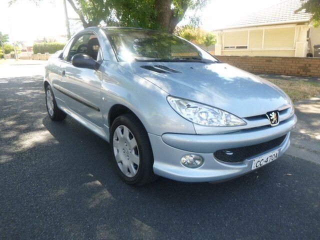 Used Peugeot 206 T1 MY04 CC Beverley, 2005 Peugeot 206 T1 MY04 CC Blue 4 Speed Sports Automatic Cabriolet