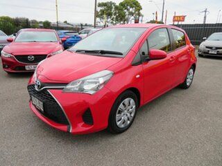 2015 Toyota Yaris NCP130R MY15 Ascent Red 5 Speed Manual Hatchback.