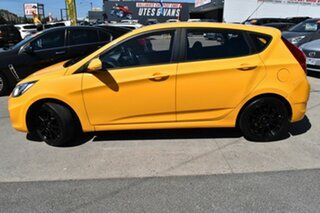2014 Hyundai Accent RB2 Active Yellow 4 Speed Automatic Hatchback.