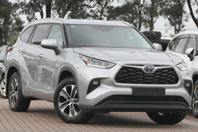 Pre-Owned Toyota Kluger Axuh78R GXL eFour Warwick Farm, 2021 Toyota Kluger Axuh78R GXL eFour Silver Storm 6 Speed Constant Variable Wagon