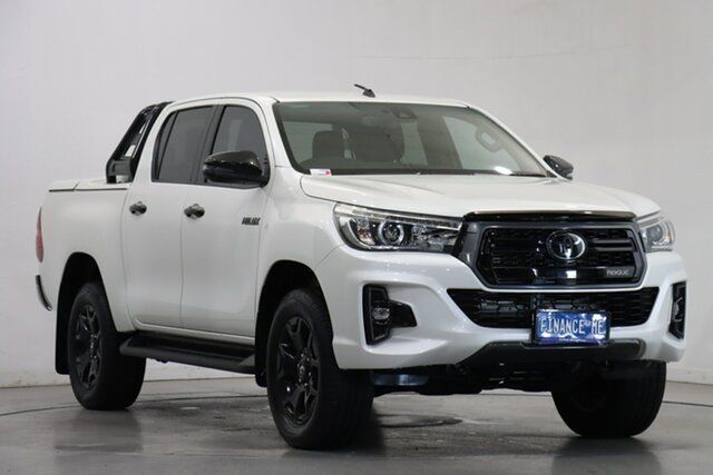 Used Toyota Hilux GUN126R Rogue Double Cab Victoria Park, 2019 Toyota Hilux GUN126R Rogue Double Cab Pearl White 6 Speed Sports Automatic Utility