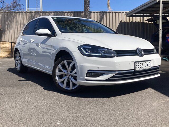 Used Volkswagen Golf 7.5 MY19.5 110TSI DSG Highline St Marys, 2019 Volkswagen Golf 7.5 MY19.5 110TSI DSG Highline Pure White 7 Speed Sports Automatic Dual Clutch