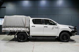 2019 Toyota Hilux GUN126R MY19 SR (4x4) White 6 Speed Automatic Double Cab Chassis