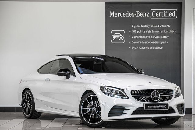 Certified Pre-Owned Mercedes-Benz C-Class C205 801MY C200 9G-Tronic Narre Warren, 2021 Mercedes-Benz C-Class C205 801MY C200 9G-Tronic Polar White 9 Speed Sports Automatic Coupe