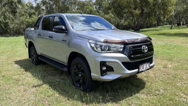 Pre-Owned Toyota Hilux GUN126R Rogue Double Cab Dalby, 2018 Toyota Hilux GUN126R Rogue Double Cab Silver Sky 6 Speed Sports Automatic Utility