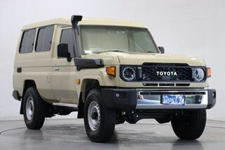 2023 Toyota Landcruiser Vdjl78R GXL Troopcarrier Beige 5 Speed Manual Wagon.