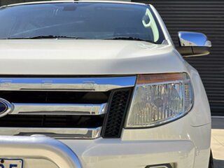 2012 Ford Ranger PX XLT Double Cab White 6 Speed Sports Automatic Utility