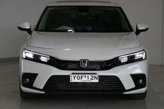 2023 Honda Civic 11th Gen MY23 e:HEV LX White 1 Speed Constant Variable Hatchback Hybrid