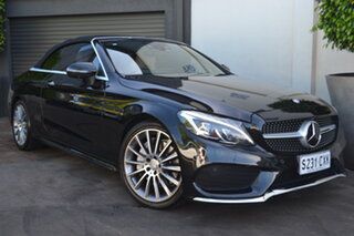 2016 Mercedes-Benz C-Class A205 C300 9G-Tronic Black 9 Speed Sports Automatic Cabriolet