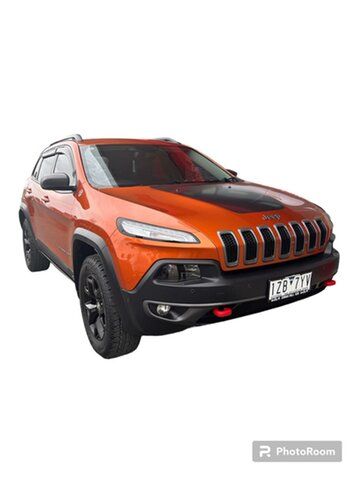 Pre-Owned Jeep Cherokee KL MY15 Trailhawk Swan Hill, 2014 Jeep Cherokee KL MY15 Trailhawk Orange 9 Speed Sports Automatic Wagon