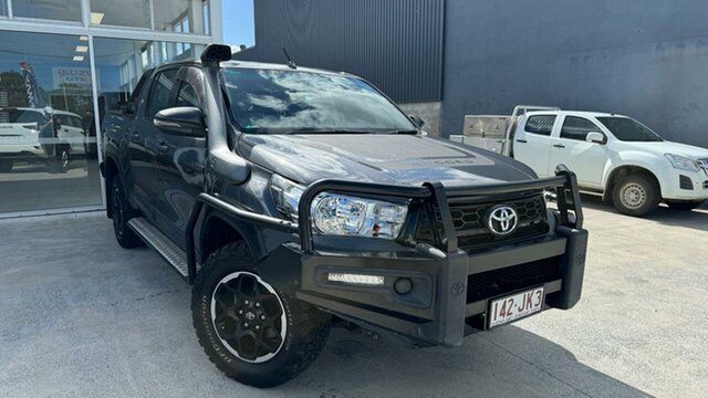 Used Toyota Hilux GUN126R Rugged Double Cab Beaudesert, 2018 Toyota Hilux GUN126R Rugged Double Cab Grey 6 Speed Sports Automatic Utility