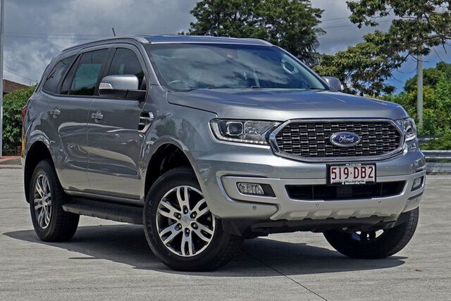 Used Ford Everest UA II 2021.75MY Trend Capalaba, 2021 Ford Everest UA II 2021.75MY Trend Silver 10 Speed Sports Automatic SUV
