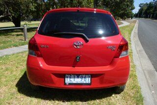 2011 Toyota Yaris NCP90R MY11 YR Red 4 Speed Automatic Hatchback