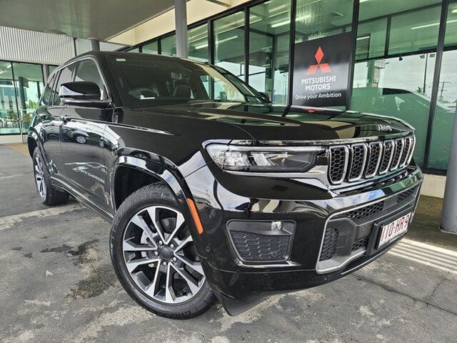 Used Jeep Grand Cherokee WL MY23 Overland Cairns, 2022 Jeep Grand Cherokee WL MY23 Overland Black 8 Speed Sports Automatic Wagon