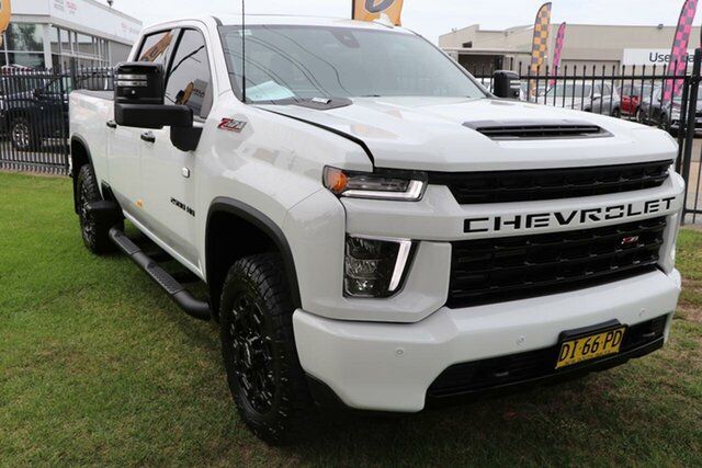 Used Chevrolet Silverado HD T1 MY22 LTZ Premium Pickup Crew Cab W/Tech Pack Wagga Wagga, 2021 Chevrolet Silverado HD T1 MY22 LTZ Premium Pickup Crew Cab W/Tech Pack White 10 Speed Automatic