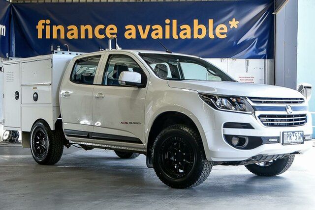 Used Holden Colorado RG MY19 LS Pickup Crew Cab Laverton North, 2018 Holden Colorado RG MY19 LS Pickup Crew Cab White 6 Speed Sports Automatic Utility