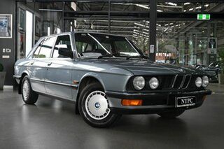 1987 BMW 5 Series E28 525e Silver 4 Speed Automatic Sedan.